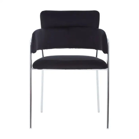 Tamzin Black Velvet Dining Chair