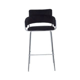 Tamzin Black Velvet Bar Chair