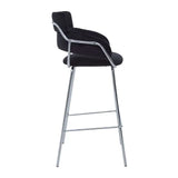 Tamzin Black Velvet Bar Chair