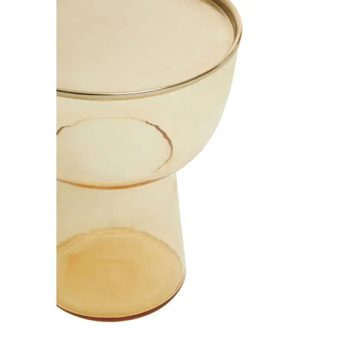 Martini Amber Glass Side Table