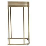 Ella Mirrored Top Side Table With Gold Polished Frame