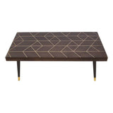 Naro Mango Wood And Gold Finishing Coffee Table