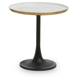 Corra Side Table With Column Base