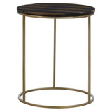 Aris Black And Gold Side Table