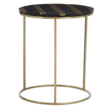 Aris Black And Gold Side Table