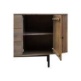 Torello Three Drawer Grey Mango Wood Sideboard