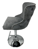 Lewis Lion Knocker Dark Grey Bar Stool