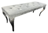 Lewis Dark Grey Bench 110cm